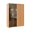 Ropero Puertas Batientes Reflecta 1.8 - Moderna - Marrón en Madera natural - Roperos y placares, Uruguay | Rústico Hogar, vista 1 de 3