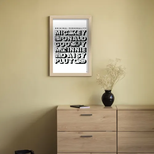 Cuadro Plastico Blanco Mickey Personality en Blanco - Decoración de pared, Uruguay | Divino
