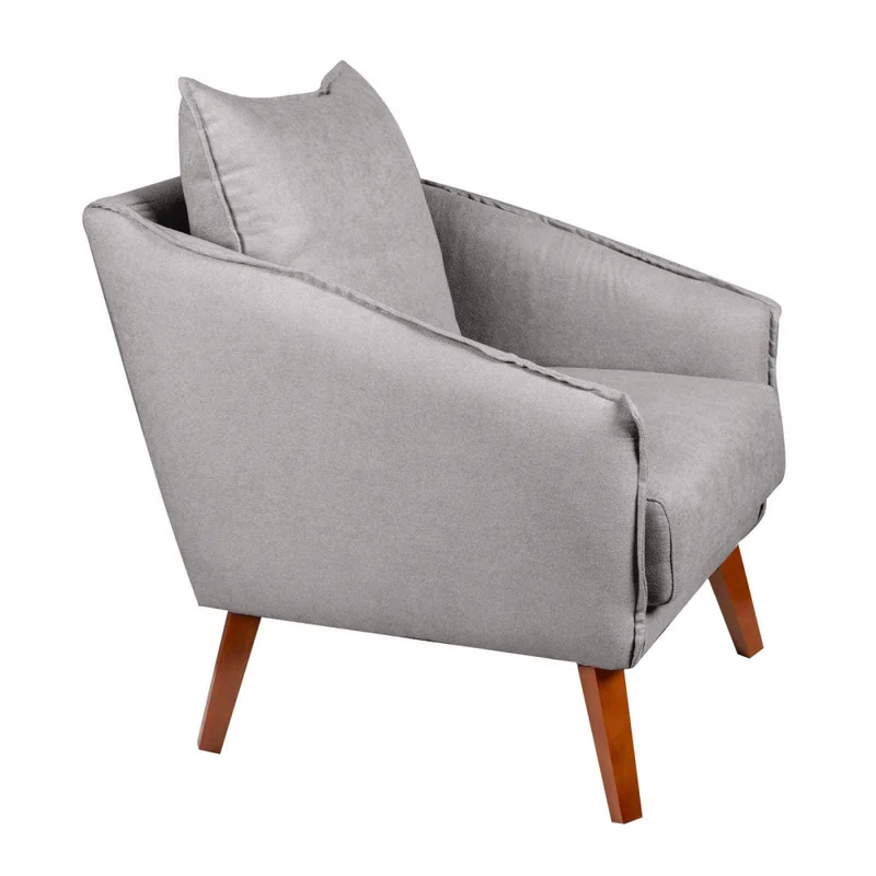 Butaca Tela-y-madera Gris Colin en Gris - Sillones y sofás, Uruguay | Divino, vista 4