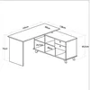 Escritorio Mdf-y-mdp Blanco Gold en BCO/NAT - Escritorios y sillas de escritorio, Uruguay | Divino, vista 3 de 7