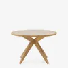 Mesa redonda Julieta de polycemento beige y madera maciza de acacia Ø 120 cm FSC 100% en Madera natural - Muebles para el exterior, Uruguay | Kavehome, vista 7 de 7
