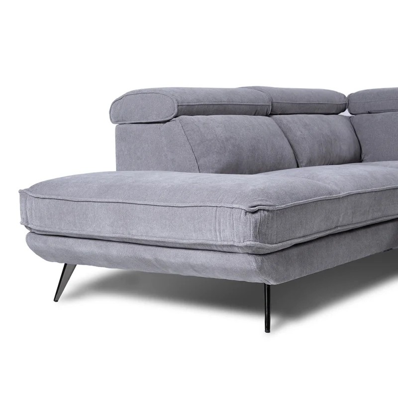 Rinconera Versatile - Tela Microfibra - Chaise Izquierdo - 6686-7 Gris en Gris - Sillones y sofás, Uruguay | Nyr, vista 6