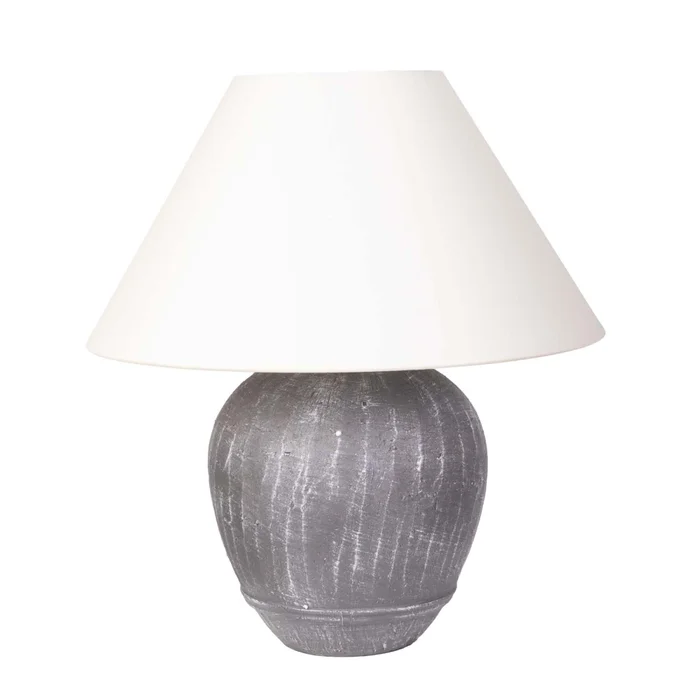 Lámpara De Mesa Ml2432 Gris Cemento Ml243217 en Gris - Lámparas de mesa, Uruguay | Divino