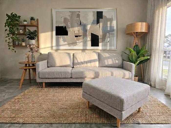 Sofá con Chaise PRADA - Beige en Beige - Sillones y sofás, Uruguay | Finkel, vista 4