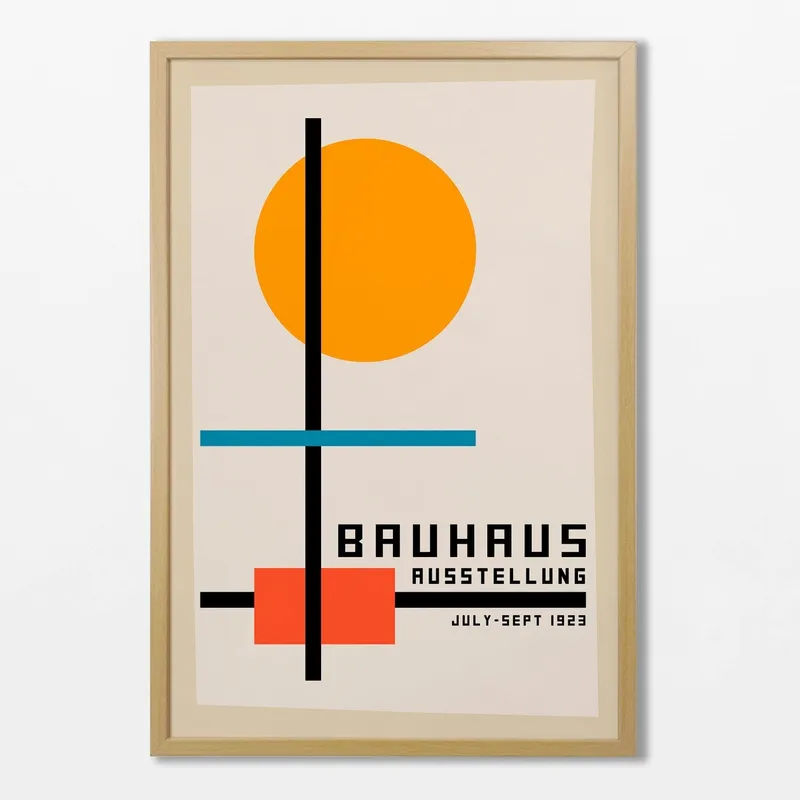 Bauhaus - Orange N.03 en Multicolor - Láminas, Uruguay | La Cuadrería