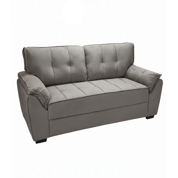 Sillón 2 Cuerpos - Montana veludo - Gris en Beige - Sillones y sofás, Uruguay | Rústico Hogar