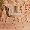 Silla exterior Saconca de cuerda y acero con acabado pintado - beige en Beige - Sillas, Uruguay | Kavehome, vista 2 de 10