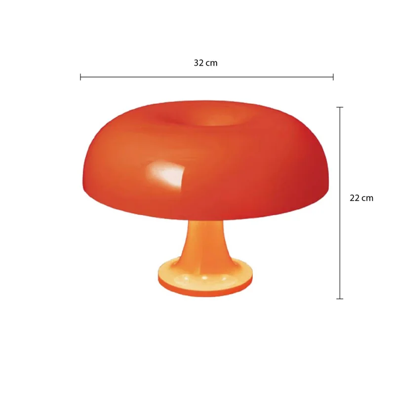 Lámpara de Mesa Navone Naranja en Blanco - Lámparas de mesa, Uruguay | Serlux, vista 5
