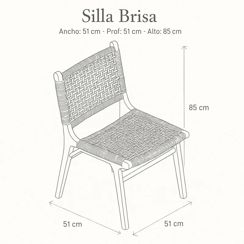 Silla Brisa en Madera natural - Butacas, banquetas y puffs, Uruguay | Casakos, vista 8