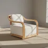 Butaca Rattan-y-madera Natural-beige Perú Natural Blanco en NATURAL BLANCO - Sillones y sofás, Uruguay | Divino, vista 1 de 5