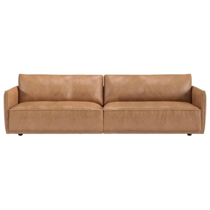 Sillon 3 cuerpos Cuero Natural Romeo en Marrón - Sillones y sofás, Uruguay | La Cueva Muebles, vista 3