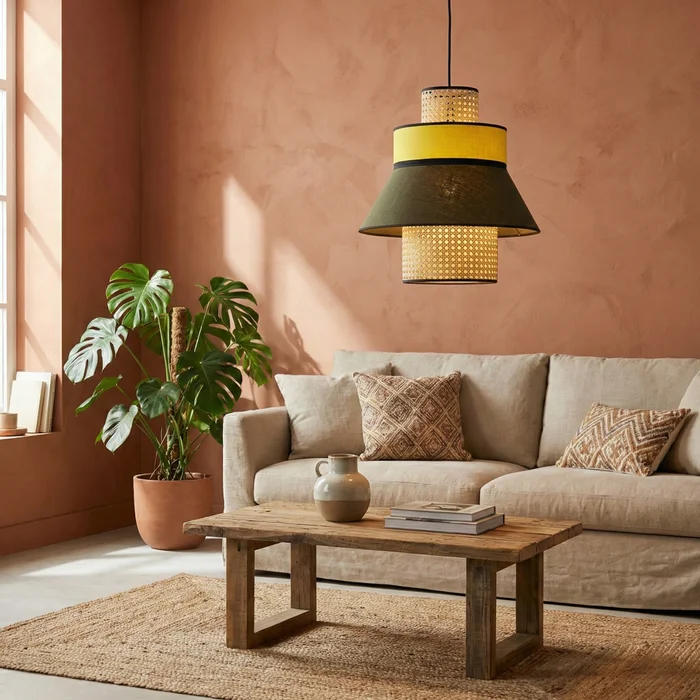 Chroma Rattan en Multicolor - Lámparas colgantes, Uruguay | La Perla, vista 2