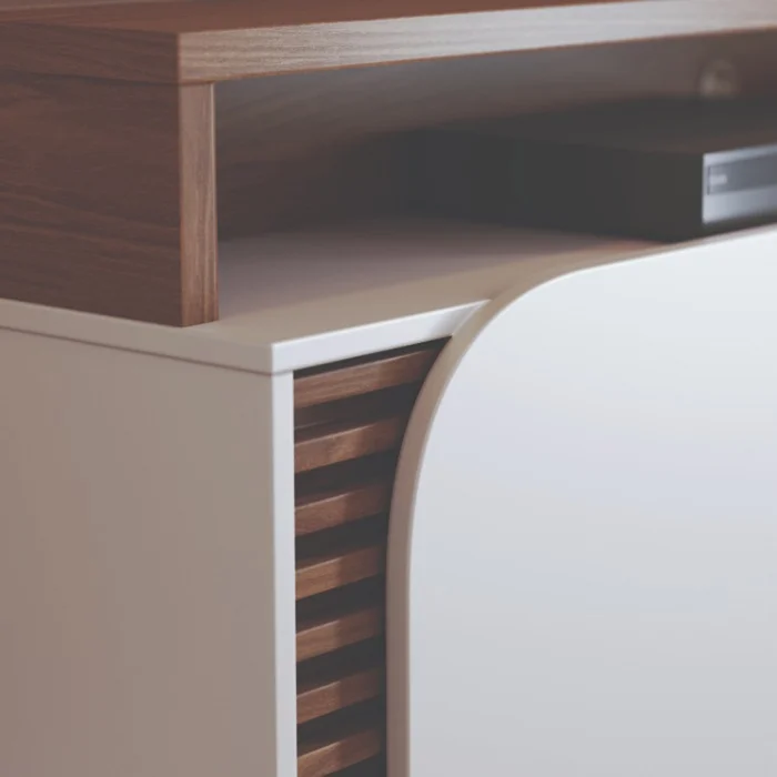 Modular Rack Panel 2 Puertas Con Estantes Hasta 50 Pulgadas en Marrón - Muebles para TV, Uruguay | Soy Hogar, vista 4