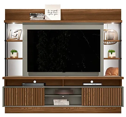 Rack para TV de hasta 60″ – Mod. SALVADOR en Marrón - Muebles para TV, Uruguay | Igoa