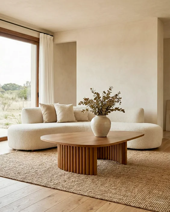 Mesa Living Diseño Delta en Beige - Muebles, Uruguay | Indrana