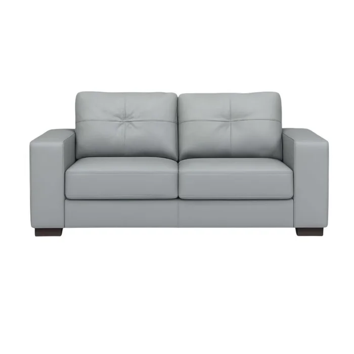 SOFA 100% CUERO - 2 CUERPOS - MODELO DOMINI - GRIS en Gris - Sillones y sofás, Uruguay | Champagne Home