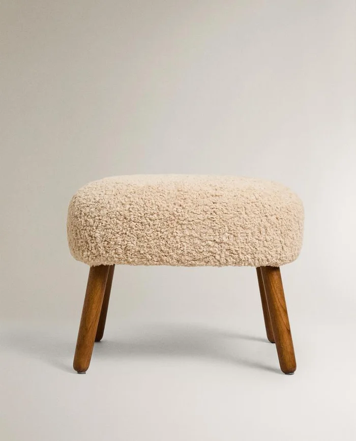 TABURETE PUFF RIZO en Beige - Sillas, Uruguay | Zara Home, vista 2