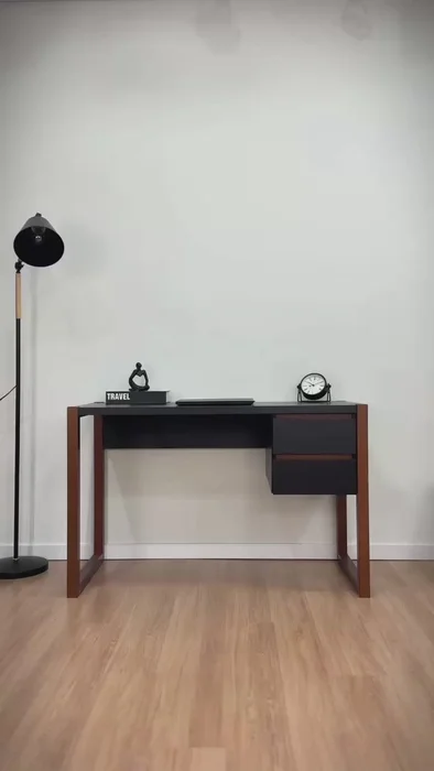 Escritorio con cajones 120cm Atena - Patas en Madera Maciza en Blanco - Escritorios, Uruguay | Balton, vista 12