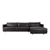 Sillón C/chaise Cuero-100-natural Negro Romeo Tp3 La Paz en Negro - Sillones y sofás, Uruguay | Divino, vista 2 de 6