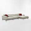 Sofá con chaise DUNA CUERO BEIGE DERECHO - Sillones y sofás, Uruguay | Viasono, vista 2 de 4