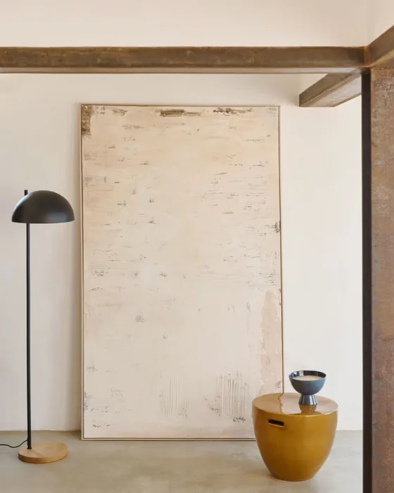Cuadro abstracto Silpa beige claro 200 x 120 cm en Beige - Decoración de pared, Uruguay | Kavehome, vista 2