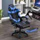 Silla Gamer Gaming Ergonomica Reclinable - PU - Azul