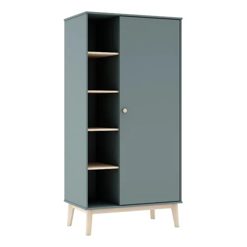 ROPERO ESTEBAN 1 PUERTA C ESTANTES KAKI 9909ZP - Roperos y placares, Uruguay | Rosas Hermanos