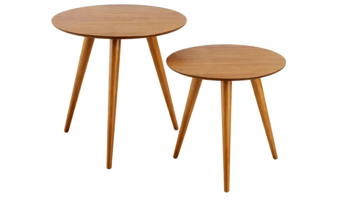 Set Mesas Ángulo VANA PREVENTA - Natural en Madera natural - Mesas de living, Uruguay | Finkel