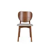 Silla Cleo - Nogal - Respaldo laminado - Tela Rústica - Natural 93 en Beige - Butacas, banquetas y puffs, Uruguay | NYR, vista 2 de 6