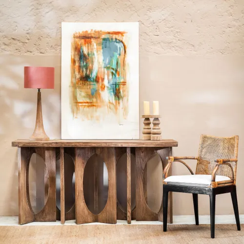 Consola Catelyn en Madera natural - Mesas de living, Uruguay | Satec