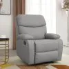 Butaca Sofa Living 1 Cuerpo Reclinable Manual Premium Gris en Gris - Butacas, banquetas y puffs, Uruguay | Soy Hogar, vista 2 de 4