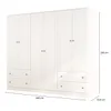 Ropero Americana PLUS 6 puertas 4 cajones - 100% MDF - Blanco en Blanco - Roperos y placares, Uruguay | Rústico Hogar, vista 5 de 5