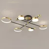 Luminaria techo led 6 aros 60W dorado - Lámparas colgantes, Uruguay | Decotech, vista 5 de 6