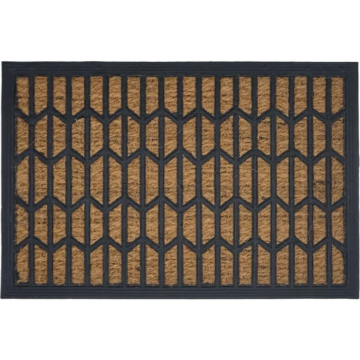 FELPUDO COCO/GOMA 40X60CM H.1CM ROMBOS en Multicolor - Textiles, Uruguay | Decohogar
