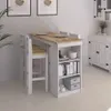 Desayunador 4 Bancos Cocina Comedor Madera - Blanco - Línea Monterrey - Mesas de comedor, Uruguay | Ecowood, vista 3 de 9