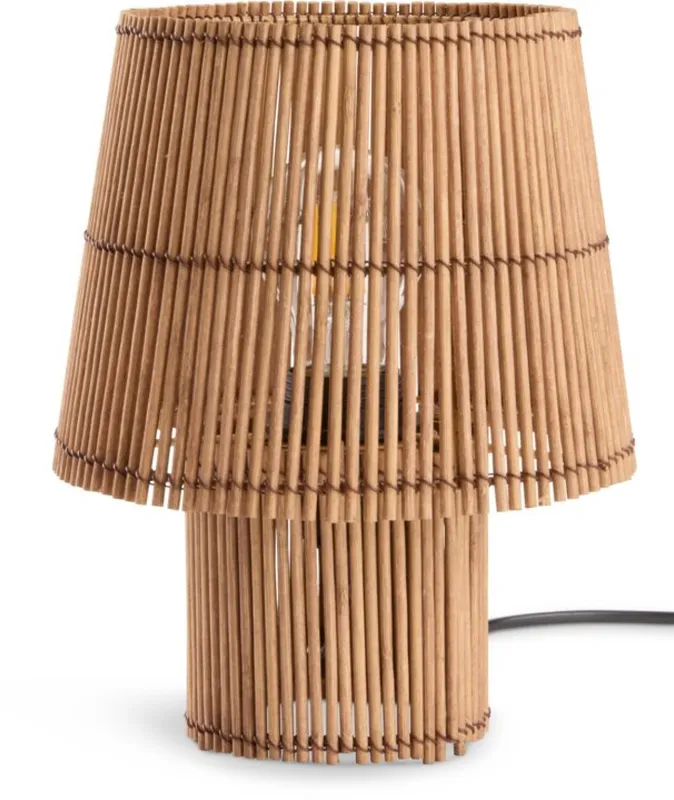 Lámpara de mesa HANNIBAL Ø19xH25 cm bambú en Madera natural - Iluminación, Uruguay | JYSK