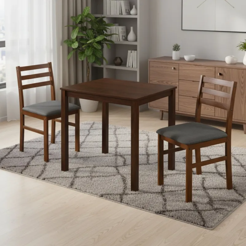 Juego de Comedor 2 sillas - New Starter - Natural en Madera natural - Mesas de comedor, Uruguay | Rústico Hogar