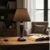 Lampara de mesa de hierro con pantalla, Uruguay | Que Sal Muebleria, vista 3 de 8