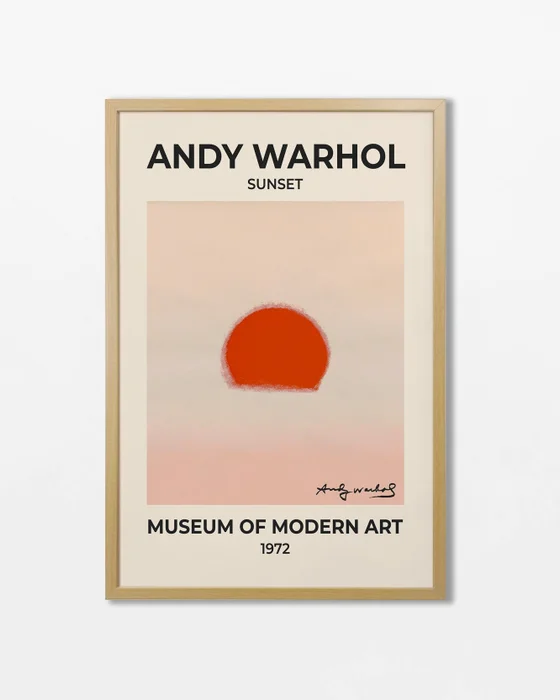 Andy Warhol - Sunset en Multicolor - Láminas, Uruguay | La Cuadrería