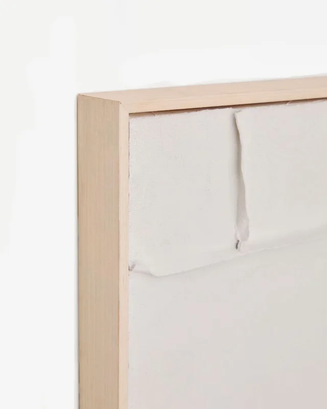 Cuadro Klis de lino con formas geométricas blanco - 60 x 90 cm en Blanco - Decoración de pared, Uruguay | Kavehome, vista 4