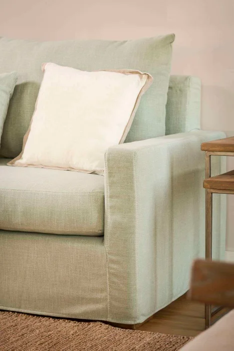 SILLON SOFIA - LINO ANTIMANCHAS MINT en Verde oliva - Sillones y sofás, Uruguay | La Iberica, vista 7