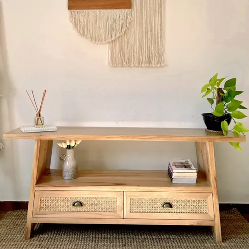 Rack con estante y cajones en esterilla cerrada - Muebles, Uruguay | Decoramuss