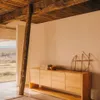 Aparador Alguema - 4 puertas en chapa de roble con acabado natural 200 x 74 cm en Madera natural - Aparadores y recibidores, Uruguay | Kavehome, vista 2 de 10