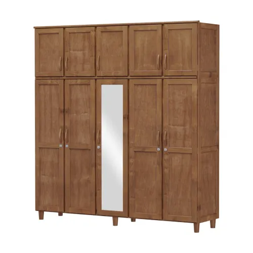 Ropero Placard 10 Puertas 3cajones 100% Madera Línea Clásica en Madera natural - Roperos y placares, Uruguay | Soy Hogar
