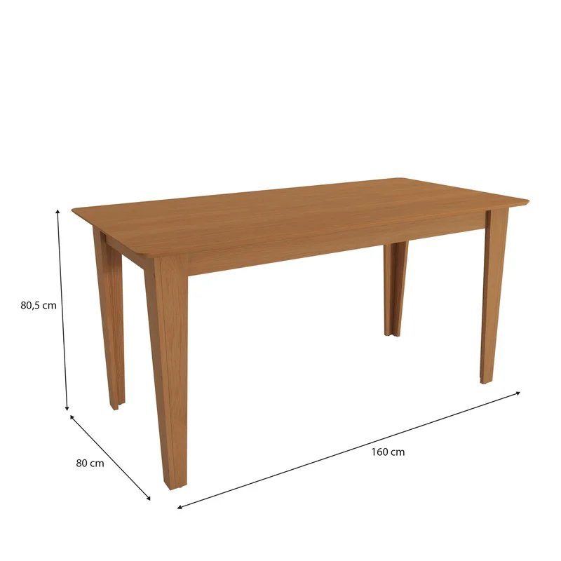 Mesa de comedor Melina - 160CM en Madera natural - Mesas de comedor, Uruguay | Balton, vista 3