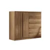 Comoda Cajonera 2 Puertas 5 Cajones 100% Mdp Dormitorio Jatoba - Cómodas, Uruguay | Muebles Express, vista 1 de 4