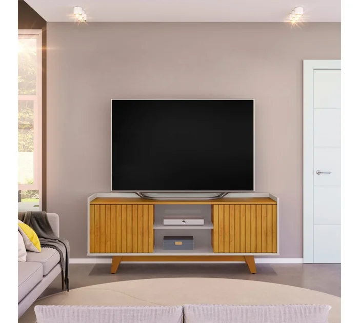 Rack para TV Flat - Marrón en Marrón - Muebles para TV, Uruguay | Rústico Hogar