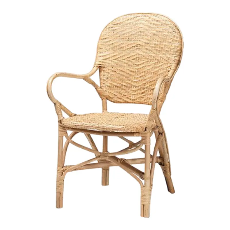 SILLA BISTRO RATTAN NATURAL C/BRAZOS 46X51X89H - Sillas, Uruguay | Vinibel