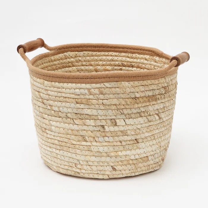 Cesto Con Asas De Madera Grande - Canastos, Uruguay | Tiendas Montevideo, vista 3