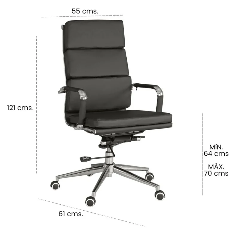 Silla de oficina Elevate Motion - Negro en Negro - Sillas de escritorio, Uruguay | La Cueva Muebles, vista 5